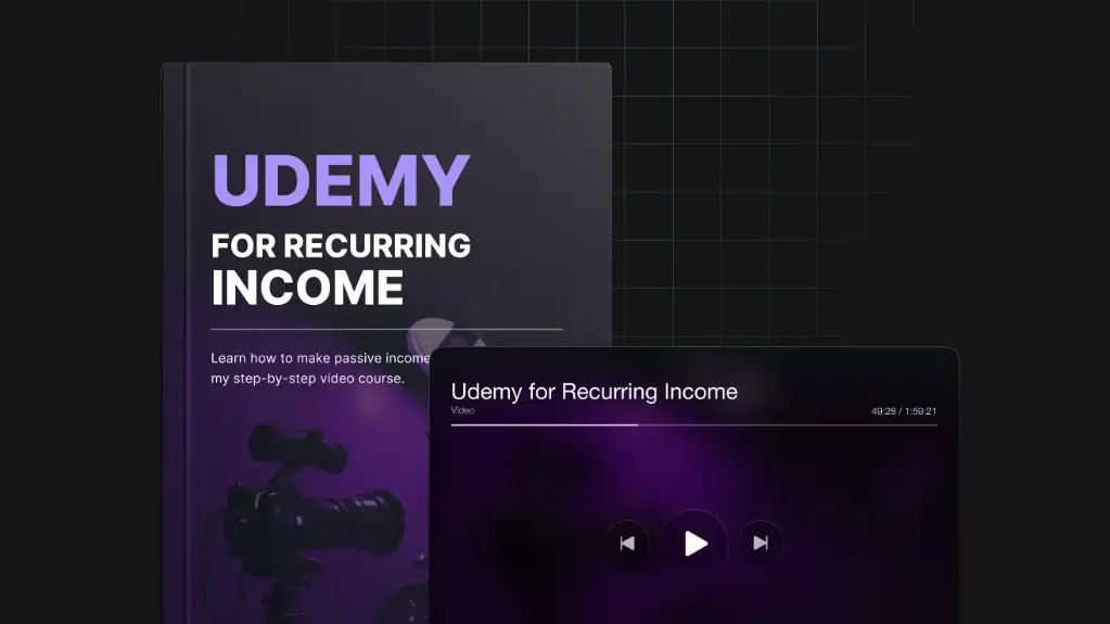 Udemy pour les revenus récurrents - Livre