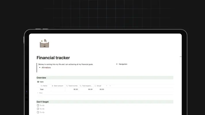 Rastreador financeiro