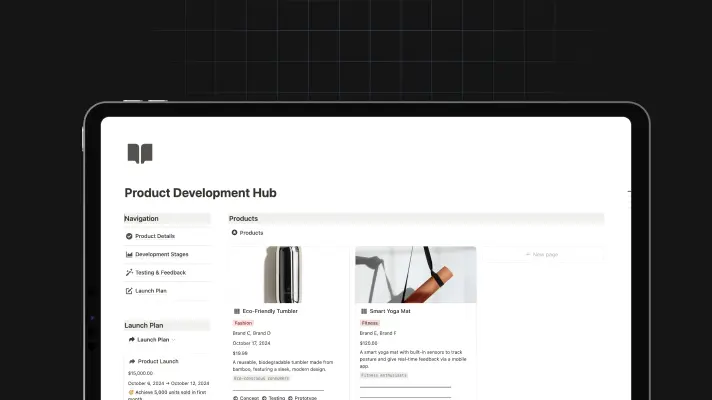 Hub de développement de produits