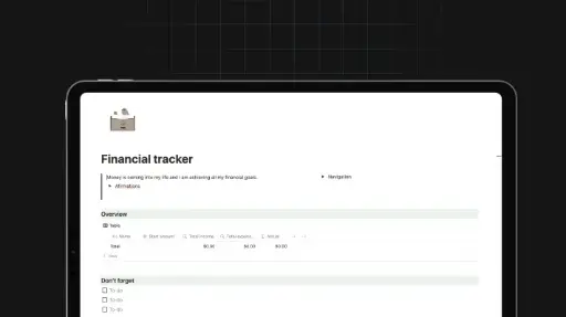 Suivi financier
