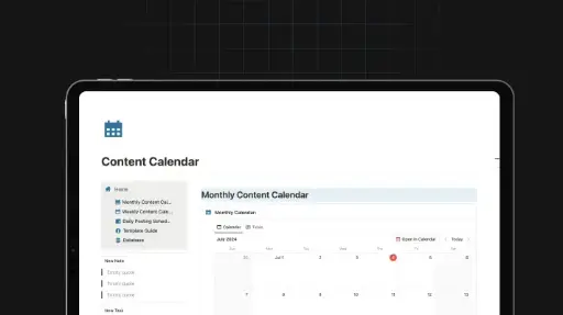 Content Calendar 